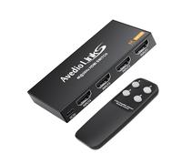 avedio links HDMI Switch 4 in 1 Out, 4K@30Hz Automatic HDMI Switch with Remote, 4 Port Selector Switch for TV Stick, Xbox, PS4, Blu-Ray, DVD