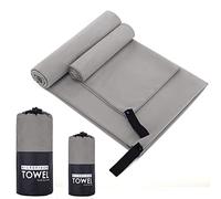 AVEDISTANTE 2pcs-Microfibre Sports Towel, Quick Drying Towel for Travel, Beach, Pool, Swimming, Camping, Fishing, Hiking, Tourism, Travelers, Hike, Backpacking, Backpacking, Ramblers Hom