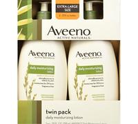 Aveeno Active Naturals Daily Moisturizing Lotion, New 2 Pack Of 20 Fl Ounce Pump, 1 Fl Ounce