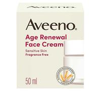 AVEENO Age Renewal Face Cream (1 x 50ml), Oat + Retinol Alternative, Gentle on Sensitive Skin, Helps Visibly Improve Wrinkles and Brighten Skin Tone, Skin Feels Instantly Moisturised, Fragrance Free