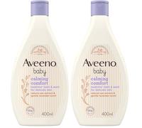 Aveeno Baby Calming Comfort Bedtime Bath and Wash, 400ml (Pack of 2)