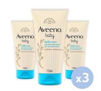 Aveeno Baby Daily Care Moisturising Lotion - 24 Hour Moisturisation - 3 Pack (3 X 150ml) [Packaging May Vary]