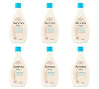 Aveeno Baby Daily Care Wash, 6 Pack, 400ml Bottles, Suitable for Newborns and Sensitive Skin, With Natural Oat Extract