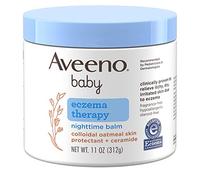 Eczema Therapy Nighttime Moisturizing Balm with Colloidal Oatmeal & Ceramide, Soothes & Relieves Dry, Itchy Skin from Eczema, Hypoallergenic,