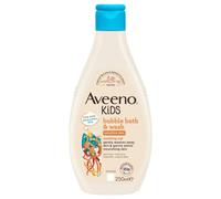 Aveeno Baby KIDS Bubble Bath Wash 250ml Enriched Soothing Oat Extract Foam Body Wash Developed for Your Little Superhero Childrens Toiletries Sets