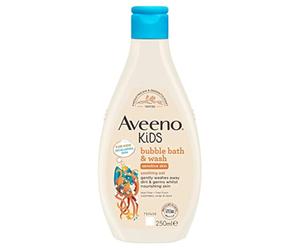 Aveeno Baby KIDS Bubble Bath & Wash 250ml | Enriched with Soothing Oat Extract | Foam Body Wash Developed for Your Little Superhero | Childrens Toile