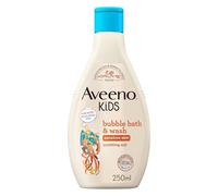 Aveeno Baby KIDS Bubble Bath & Wash 250ml | Enriched with Soothing Oat Extract | Foam Body Wash Developed for Your Little Superhero | Childrens Toiletries Sets