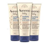 Aveeno Baby Soothing Relief Emollient Cream, Suitable for Dry, Sensitive Skin Prone to Irritation, 3x200ml