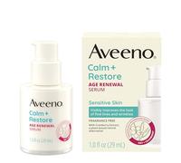 Aveeno Calm + Restore Age Renewal Anti Ageing Serum with Nourishing Oatmeal and Blueberry Extract Visibly Improves the Look of Fine Lines, Unscented