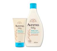 Aveeno Daily Care Lotion (150ml) + Gentle Bath and Wash (400ml) Set, Lotion and Wash for Newborns and Infants and Dry, Sensitive Skin Prone to Eczema