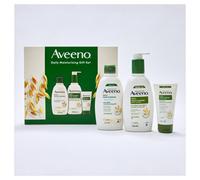 AVEENO Daily Moisturising Gift Set with Body Wash 300ml, Body Lotion 300ml and Hand Cream 75ml, Sensitive Skin Gift, 3-Step Skincare Regime,