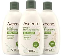 Aveeno Daily Moisturising Body Wash Bundle for Sensitive Skin (3x 500ml) | Dermatologist Tested Gentle Wash with Soothing Colloidal Oatmeal, Nourishing Cleanser for Normal to Dry Skin