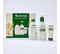AVEENO Daily Moisturising Gift Set with Body Wash 300ml, Body Lotion 300ml and Hand Cream 75ml, Sensitive Skin Gift, 3-Step Skincare Regime,