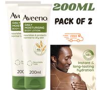Aveeno Daily Moisturising Body Lotion, With Soothing Oats & Rich Emollients, Suitable For Sensitive Skin, Nourishes and Protects Normal to Dry Skin, Fragrance Free, 300ml