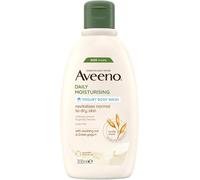 Aveeno Daily Moisturising Yogurt Body Wash (1x 300ml), Gentle Wash with Soothing Colloidal Oatmeal and Probiotic Greek Yogurt, Apricot and Honey Scented for Sensitive Dry Skin