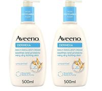 Aveeno Dermexa Daily Emollient Cream (1x 500ml), Emollient Cream Enriched with Triple Oat Complex and Ceramides for Sensitive Skin, Soothing Relief from Itchy, Dry Skin Prone to Eczema (Pack of 2)