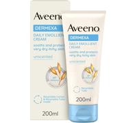 Aveeno Dermexa Daily Emollient Cream (1x 200ml), Emollient Cream Enriched with Triple Oat Complex and Ceramides for Sensitive Skin, Soothing Relief from Itchy, Dry Skin Prone to Eczema
