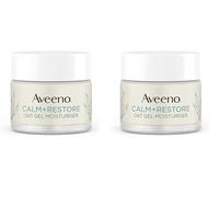 Aveeno Face Calm+Restore Oat Gel Moisturiser (2x 50ml), Face Moisturiser to Instantly Soothe and Replenish the Skin's Moisture Barrier, Intensely Nourishing Day Cream, Tested on Sensitive Skin