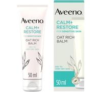 Aveeno Face Calm+Restore Rich Oat Moisturising Balm (1x 50ml), 24-Hour Hydration Face Moisturiser with Triple Oat Complex, (packaging may vary)