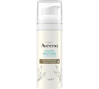 Aveeno Face CALM+RESTORE Re-Hydrating Night Cream Intensely Nourishes With Shea Butter Prebiotic Oat For Sensitive Skin Fragrance Free 50ml
