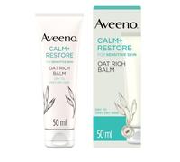 Aveeno Face Calm+Restore Rich Oat Moisturising Balm (1x 50ml), 24-Hour Hydration Face Moisturiser with Triple Oat Complex, (packaging may vary)