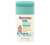 Aveeno Kids Continuous Protection Zinc Oxide Mineral Sunscreen Stick for Sensitive Skin Face & Body Sunscreen Stick for Kids with Broad Spectrum SPF