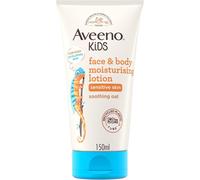 Aveeno Kids Face & Body Moisturising Lotion (1 x 150ml), Non-Greasy and Fragrance-Free Moisturiser Enriched with Soothing Oat, Face and Body Lotion f