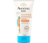 Aveeno Kids Face & Body Moisturising Lotion (1 x 150ml), Non-Greasy and Fragrance-Free Moisturiser Enriched with Soothing Oat, Face and Body Lotion for Kids' Sensitive and Developing Skin