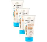 Aveeno Kids Moisturising Face & Body Lotion (3 x 150ml), Non-Greasy Body and Face Moisturiser With Gentle Fragrance, Kids' Moisturising Lotion Suitable for Sensitive Skin