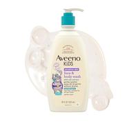 Aveeno Kids Sensitive Skin Face & Body Wash with Oat Extract, Gently Cleans Dirt & Germs without Drying, Tear-Resistant & Suitable for All Skin Tones, Hypoallergenic, 45 ml