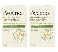 Aveeno Moisturizing Bar For Dry Skin, 3.5 Oz ( Pack of 2 )