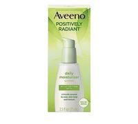 Aveeno Positively Radiant Daily Facial Moisturizer with Total Soy Complex and Broad Spectrum SPF 30 Sunscreen, Oil-Free and Non-Comedogenic, 2.5 fl. oz