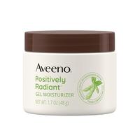 Aveeno Positively Radiant Daily Gel Face Moisturizer with Hyaluronic Acid Tone Correction Soy Moisturizing Brightening Gel Cream Face Moisturizer Oil Free Hypoallergenic White 4.5ml
