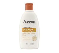 Aveeno Scalp Soothing Haircare Clarify & Shine Conditioner, Apple Cider Vinegar Blend, for All Hair Types, Soothes Dry, Itchy & Flaky Scalp, Clinically Proven, Sulfate Free, 300ml
