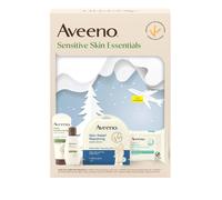 Aveeno Sensitive Skin Essentials Gift Set with Daily Moisturizing Lotion Daily Moisturizing Body Wash Calm + Restore Makeup Removing Wipes & Skin