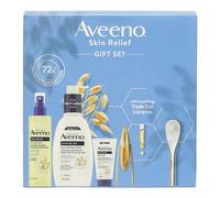 AVEENO Skin Relief Gift Set with Moisturising Lotion 300ml, Body Oil Spray 200ml and Hand Cream 75ml, Sensitive Skin Gift, Helps Heal Dry Skin,