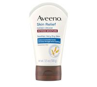 Aveeno Skin Relief Intense Moisture Hand Cream with Soothing Prebiotic Oat for Dry Skin, Sensitive Skin Cream Softens & Smooths Hands & Lasts Through Hand Washing, Fragrance-Free, 3.5 oz