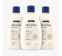 Aveeno Skin Relief Moisturising Body Wash Bundle (3x 500ml), Gentle Cleansing Body Wash with Soothing Triple Oat Complex, Soap-Free, Unscented Body Wash for Sensitive and Very Dry Skin