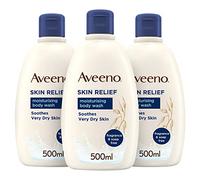 Aveeno Skin Relief Moisturising Body Wash Bundle (3x 500ml), Gentle Cleansing Body Wash with Soothing Triple Oat Complex, Soap-Free, Unscented Body Wash for Sensitive and Very Dry Skin