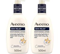 Aveeno Skin Relief Moisturising Lotion (2x 500ml), 500 ml (Pack of 2), Other