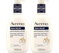 Aveeno Skin Relief Moisturising Lotion (2x 500ml), 500 ml (Pack of 2), Other