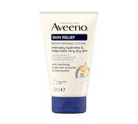 Aveeno Skin Relief Moisturising Lotion, With Soothing Triple Oat Complex & Shea Butter, Suitable For Sensitive Skin, 72-Hour Intense Hydration, Helps Relieve Very Dry and Tight Skin, Unscented, 50ml