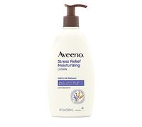 Aveeno Stress Relief Moisturizing Body Lotion with Lavender, Natural Oatmeal and Chamomile & Ylang-Ylang Essential Oils to Calm & Relax, 18 fl. oz (Pack of 3)