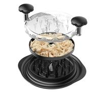 AveFare Pro Chicken Shredder, 10.8" Visible Meat Shredders Tool Twist with Separate Plate, 2025 Large Chicken Shredder Machine - Ergonomic Handle, Dishwasher Safe, Anti-Slip, Heat Resistant, BPA Free