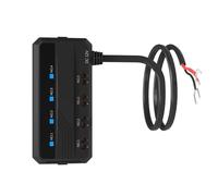 Avejjbaey 12V Terminal Block With 4 Small Slots 20A Current For Automotive Wiring Projects Water Resistant Motorcycle Electrical Block