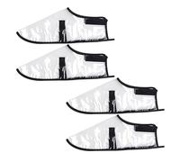 [Avejjbaey] 2 pairs of easy grips for quick application and protects shoes from dirt and debris in rainy days, clear, L~XL A