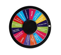 Avejjbaey Acrylic Parties Roulettes Wheel With Rotating Pointers Drying Erase Rotating Wheel For KTV Event And Family Game Customizable Alcohols Game Spinner
