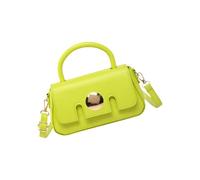 [Avejjbaey] All Matching Shoulder Bag for Women Top Handle Bag Korean Style Crossbody Trendy Handbag PU Leather Messenger Korean Style Shoulder Women PU Leather Handbag Simple Crossbody, green