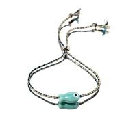 [Avejjbaey] Art Ceramic Ocean Theme Fish Jewelry Comfort Fit Anklet Gift Decorative Pull String for Women, フリーサイズ
