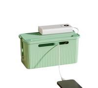 Avejjbaey Cable Organizers Box with Lid for Desk and Home Use for Managing Power Strips and Charging Cords Home Offices Cable Box